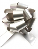 324/01-70 Бант шар металл серебро (32 мм)  10/уп