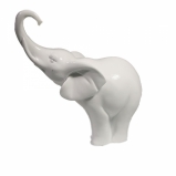 713338 Фигура декоративная "Слон" (белый глянец), L15W7H16 см