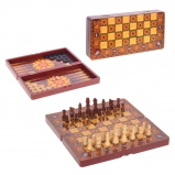 676629 Игра настольная 3 в 1 (шахматы, шашки, нарды), L39,5 W20 H6 см