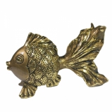 713817 Фигура декоративная "Золотая рыбка" (золото) L14W6,5H8,5 (1-5)