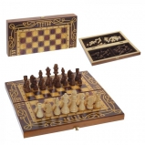 712958 Игра настольная Шахматы "Фигуры", L39 W19,5 H4,5 см , (б/инд.уп)
