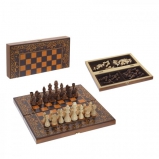 712960 Игра настольная Шахматы "Дракон", L39 W19,5 H4,5 см, (б/инд.уп)