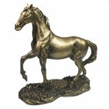713502 Фигура декоративная Конь (золото) L16W6H16 см