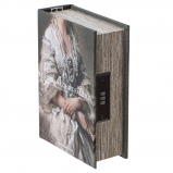 804186 Шкатулка-книга с кодовым замком, L16 W7 H22 см