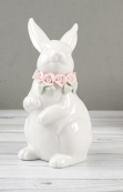694027 Фигурка "Кролик с цветами", H16 см