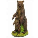 11700 Фигура декоративная садовая "Медведица с медвежонком", H58  см