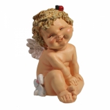 713280 Фигура декоративная "Ангелочек с божьей коровкой", L10W9H15см (1-7)