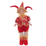 743880 Игрушка набивная "Клоун" (музыкальный) , с колпаком L20 W13 H58 см, без колпака H42 см