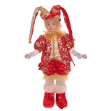 743884 Игрушка набивная "Клоун" (музыкальный) , с колпаком  L20 W13 H46 см, без колпака H43 см