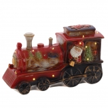 746968 Фигурка декоративная "Поезд с подсветкой", L36 W12 H21 см