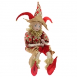 754220 Игрушка набивная "Клоун"  (с музыкой и функцией движения),  L31 W16 H67 см