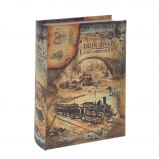 726133 Шкатулка-книга с кодовым замком, L18 W6,5 H27 см