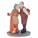 804086 Фигурка декоративная "Бабушка с дедушкой", L15 W11,5 H21,5 см
