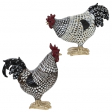 797546 Фигурка декоративная "Петух"/"Курица", L13 W6 H15 см, 2в., 2 шт/бл