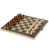 817709 Игра настольная 3 в 1 (шахматы, шашки, нарды), L24 W12 H3 см