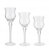 818051 Набор из 3-х подсвечников, L23 W11,5 H33 см