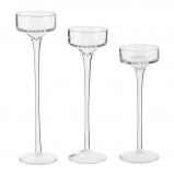 818054 Набор из 3-х подсвечников, L23 W12 H32,5 см