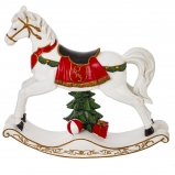 821552 Фигурка декоративная "Лошадка-качалка", L27 W6 H25 см