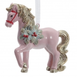824185 Фигурка декоративная подвесная "Лошадка", L87 W2 H8 см