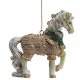 824199 Фигурка декоративная подвесная "Лошадка", L7 W2,5 H8 см