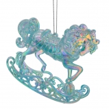807615 Украшение новогоднее "Лошадка", L11 W2,5 H9,5 см