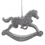 822789 Украшение новогоднее "Лошадка", L8 W0,7 H7 см