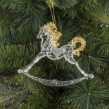 822798 Украшение новогоднее "Лошадка", L14 W1 H12 см