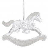 823770 Украшение новогоднее "Лошадка", L8 W0,7 H7 см
