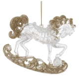 823774 Украшение новогоднее "Лошадка", L11 W2 H10 см