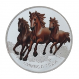 823877 Изделие декоративное "Монета Лошадь", L4,5 W4,5 H0,5 см