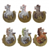 821411 Фигурка декоративная "Лошадка", L5,5 W3,5 H7 см, 6в.