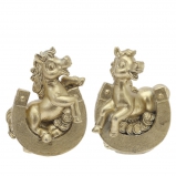 821429 Фигурка декоративная "Лошадка", L5,5 W3,5 H7 см, 2в.