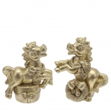 821433 Фигурка декоративная "Лошадка", L6,5 W3,5 H8 см, 2в.