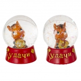 823376 Фигурка декор в стекл шаре "Лошадка", L4,5 W4,5 H5,5 см, 2в.