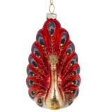 822465 Украшение новогоднее "Павлин", L7 W4,5 H13 см