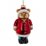 822470 Украшение новогоднее "Мишка", L6,5 W6,5 H12,5 см