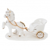 822600 Фигурка декоративная "Лошадка" с подсвечником, D свечи 3,5 см, L16,5 W7 H12 см