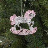 823777 Украшение новогоднее "Лошадка", L11 W2 H10 см