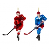 824767 Украшение новогоднее "Хоккеист", L10 W5 H12 см, 2в.
