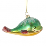 826143 Украшение новогоднее "Кит", L12 W6 H7 см