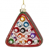 826160 Украшение новогоднее "Бильярд", L8 W3 H9 см