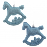 826188 Набор из 2шт, Украшение новогоднее "Лошадка", L11 W5 H10 см