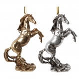826499 Фигурка декоративная подвесная "Лошадь", L9 W4 H12 см, 2в.