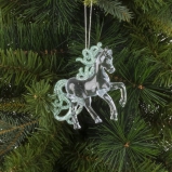 823867 Украшение новогоднеe "Лошадь", L10 W3 H9,5 см