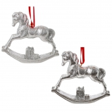 823734 Фигурка декоративная подвесная "Лошадка-качалка",  L10 W2,5 H8,5 см, 2в.