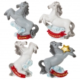 826214 Фигурка декоративная "Лошадка", L7 W3 H7 см, 4в.