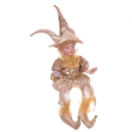 743873 Игрушка набивная "Клоун" (музыкальный) , сидячий L15 W28 H32 см, стоячий H51 см